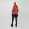 Salewa Puez Rocca PL Giacca con cappuccio donna rosso etrusco taglia M