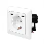 LogiLink Presa a muro con 1 presa Schuko e caricabatterie USB-C a 2 porte, 25W PD, bianco