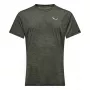 Salewa Puez Melange Dry T-shirt a maniche corte - Dark Olive Melange - XL