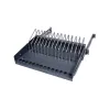 LogiLink SF100B Ripiano estraibile 19 pollici 1U per notebook, tablet e smartphone, nero