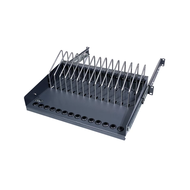 LogiLink SF100B Ripiano estraibile 19 pollici 1U per notebook, tablet e smartphone, nero