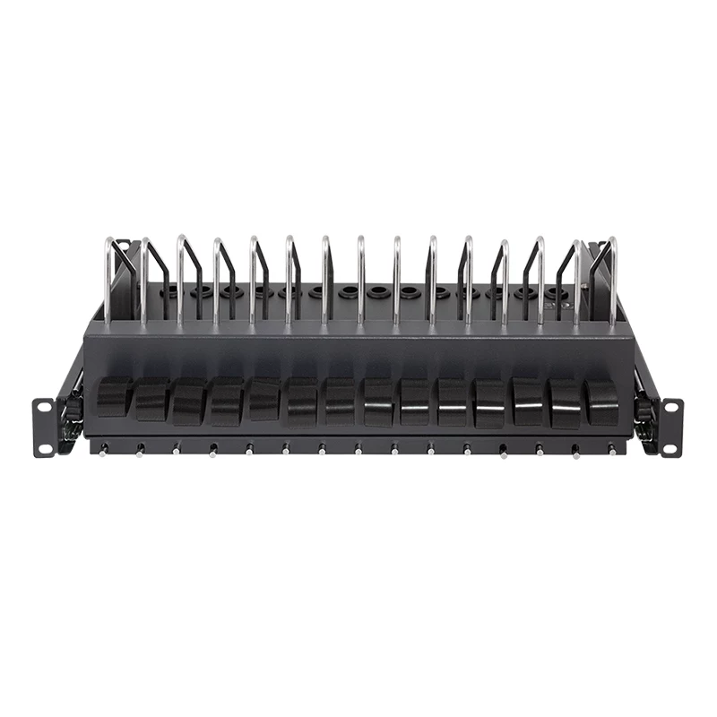 LogiLink SF100B Ripiano estraibile 19 pollici 1U per notebook, tablet e smartphone, nero