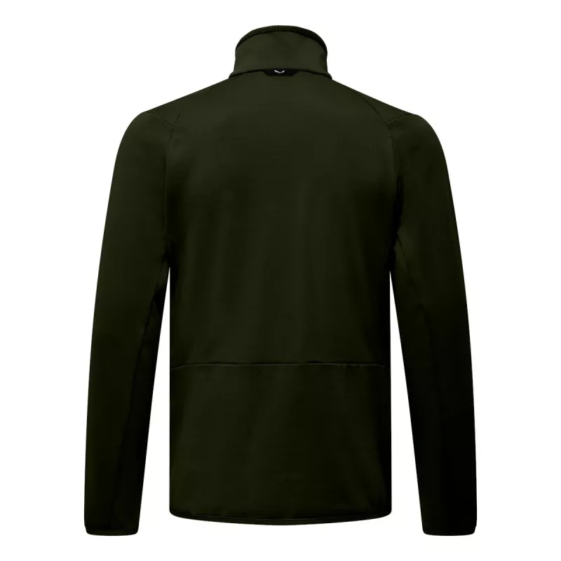 Salewa Puez Cammino PL Giacca in pile senza cappuccio uomo Dark Olive