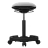 LogiLink Sgabello mobile oscillante regolabile in altezza, grigio