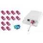 LogiLink LC Duplex OM4 set di adattatori in fibra ottica senza flangia, viola, 2x LC Duplex, foro SC simplex