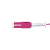 LogiLink Uniboot Push-Pull LC-LC OM4 cavo patch fibra ottica multimodale, 1,0 m, LSZH, Heather Violet