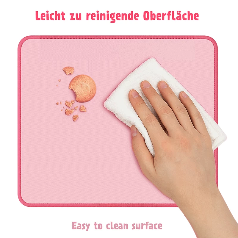 LogiLink tappetino mouse 220 x 250 mm rosa - superficie in tessuto, base in gomma antiscivolo