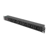 LogiLink PDU rack 19 pollici 1U con 12x prese IEC C13, 10A, con protezione da sovraccarico