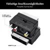 LogiLink adattatore SCART su RCA/S-Video con interruttore, nero