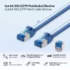 LogiLink Cat.6A Slim S/FTP LSZH cavo patch, blu, 5 m, SlimLine