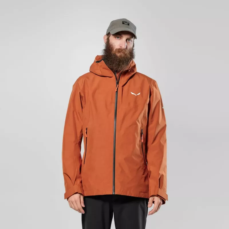 Salewa Puez GTX 3L EPE giacca hardshell impermeabile uomo - Bombay Brown, taglia L (EU 50)