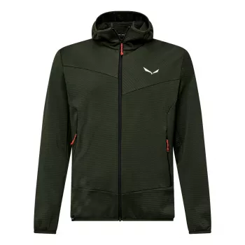 Salewa Puez Altavia PL HD giacca in pile con cappuccio uomo - verde scuro, taglia M