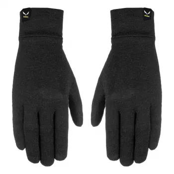 Salewa Cristallo Liner guanti in lana nero taglia L