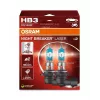 OSRAM Night Breaker Laser HB3 12V 60W P20d lampada alogena, confezione doppia, fino al 150% più luminosa, fascio luminoso più lungo di 150m, luce 20% più bianca