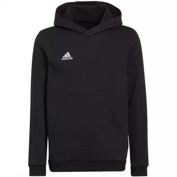 adidas Entrada 22 felpa con cappuccio per bambino nero 128cm
