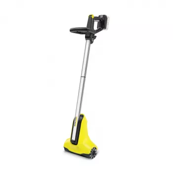 Kärcher PCL 3-18 pulitore per terrazze a batteria, 18 V, larghezza di lavoro 30 cm, 600 U/min, 10 bar, nero/giallo