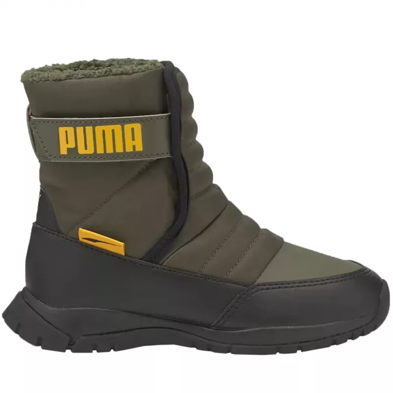 PUMA Nieve WTR AC PS Stivali invernali per bambino nero grigio bianco