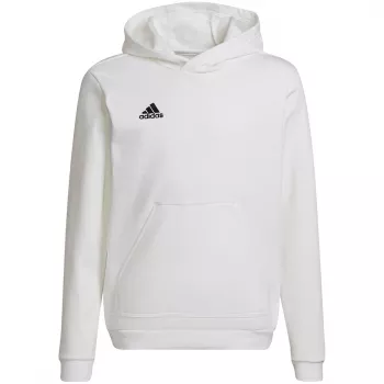 adidas Entrada 22 Felpa con cappuccio bianca HG6303 140 cm