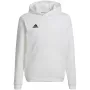 adidas Entrada 22 Felpa con cappuccio bianca HG6303 140 cm