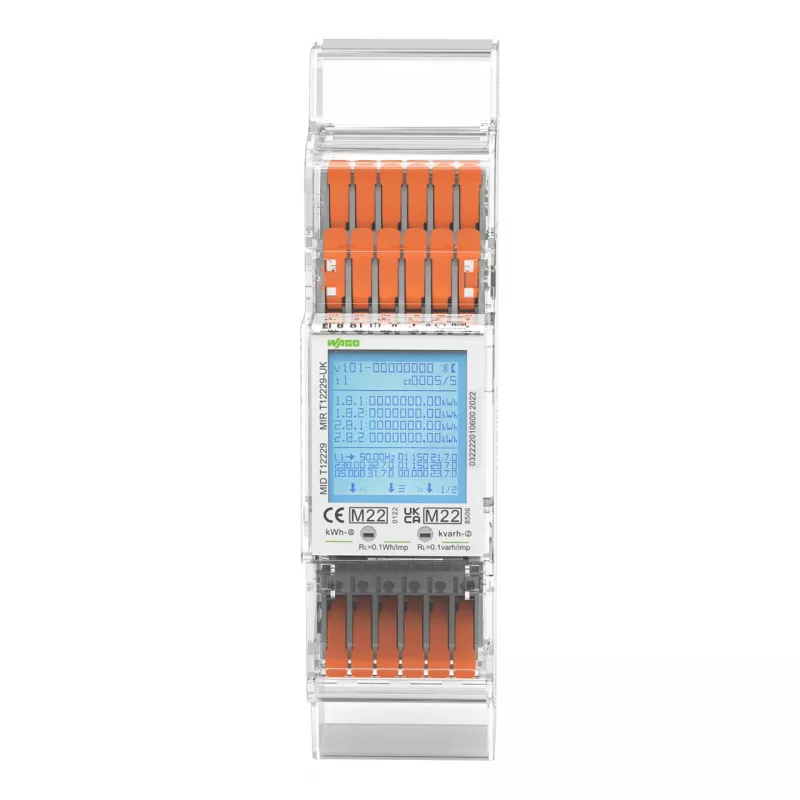 WAGO 879-3040 contatore di energia MID per collegamento trasformatori di corrente, 1 A / 5 A, trifase