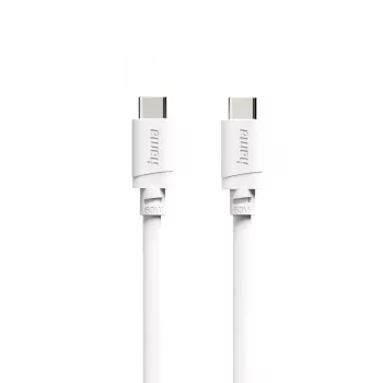 Hama cavo USB-C a USB-C, 2 m, 60 W Power Delivery, bianco