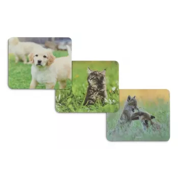 Hama Animal hub USB 2.0 4 porte con connettore USB-C, marrone/bianco design cane