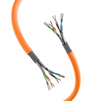 EFB Elektronik INFRALAN cavo di installazione in bobina 1m SFTP Cat.7 LSZH arancione