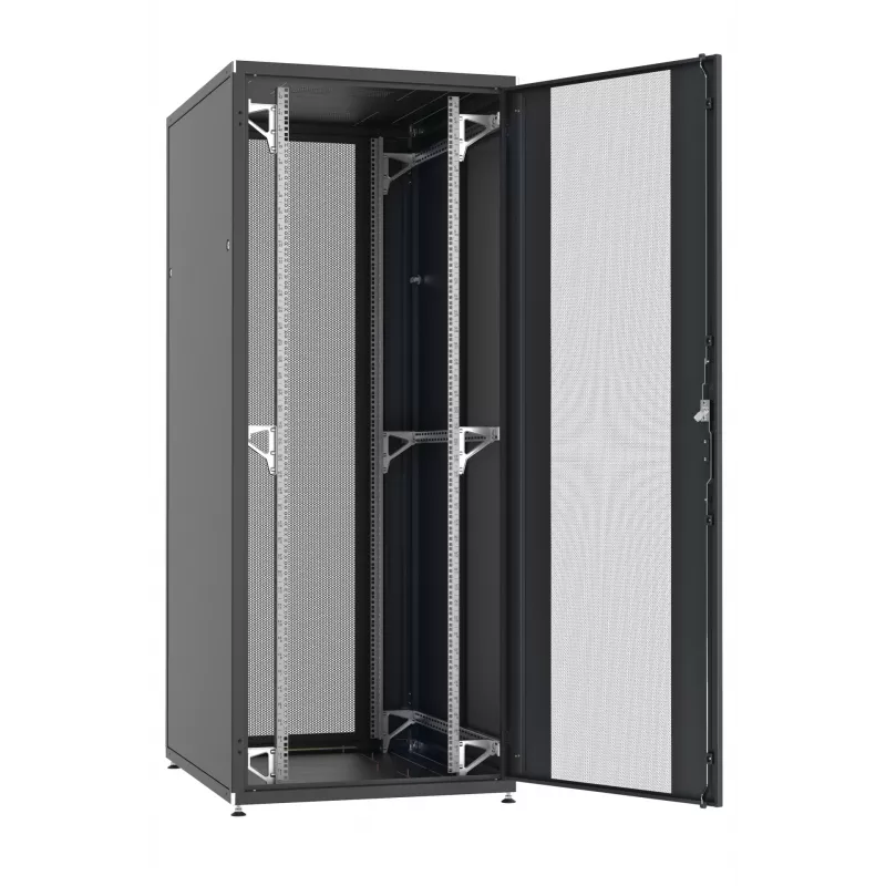 EFB PRO armadio server 33U 800x800mm RAL9005 con porte anteriori e posteriori perforate