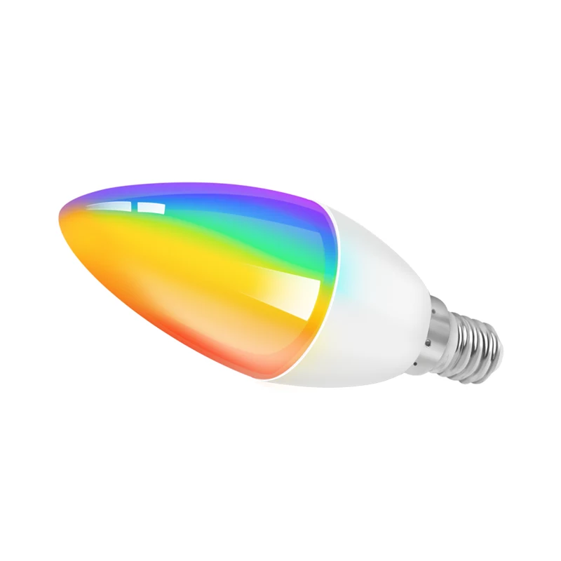 LogiLink WiFi Smart lampadina a candela E14, compatibile Tuya