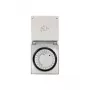 LogiLink ET0006 timer meccanico per esterni, IP44, 3680 W, 16 A, programma giornaliero, 96 segmenti, intervalli di 15 minuti, Schuko, nero/grigio