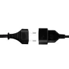 LogiLink prolunga spina Euro CEE 7/16 su connettore femmina 0,2 m nero