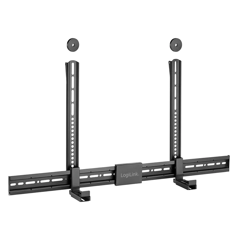 LogiLink BP0205 supporto universale per soundbar, supporto VESA, profondità regolabile 86-155mm, 15kg, nero
