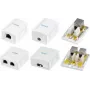 LogiLink NP0097 scatola a parete Cat.6A, 2x RJ45, schermata, bianca