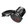 LogiLink PA0330 Caricabatterie USB da auto da incasso, USB-A + USB-C, 60 W, Power Delivery, nero