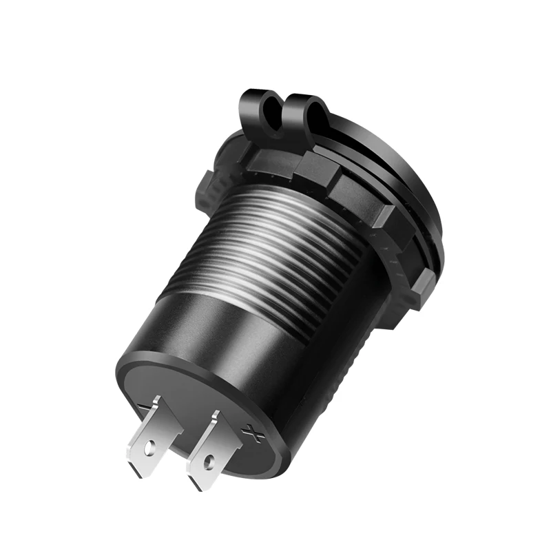 LogiLink PA0330 Caricabatterie USB da auto da incasso, USB-A + USB-C, 60 W, Power Delivery, nero