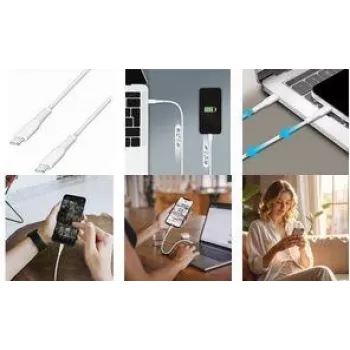LogiLink CU0265 cavo USB 2.0 Type-C, 3 m, bianco, 480 Mbps, ricarica 60W