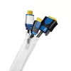 LogiLink guaina per gestione cavi con cerniera, poliestere, bianco, 2m, diametro esterno 30mm