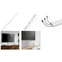 LogiLink canale portacavi in alluminio 1100x60x20 mm con chiusura a scatto e clip, bianco