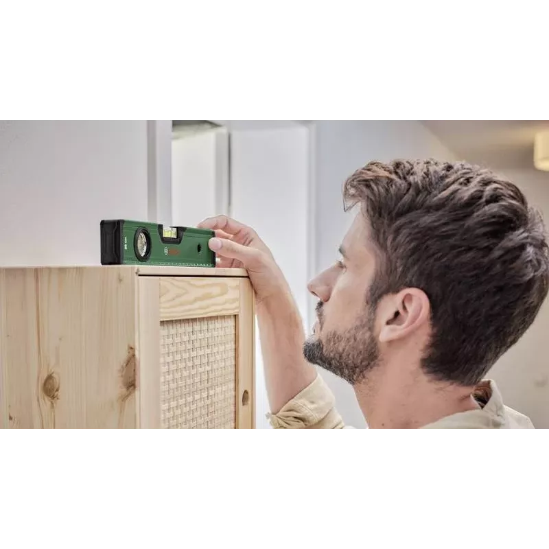 BOSCH DIY livella 25 cm verde con scanalatura a V e base fresata piana