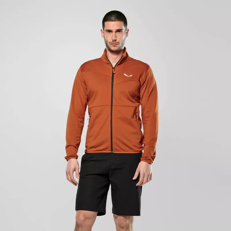 Salewa Puez Cammino felpa con cappuccio in pile uomo PL-50 - Large