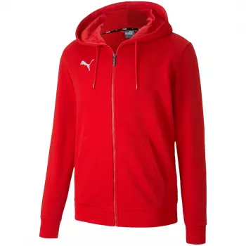 PUMA teamGOAL 23 Casuals giacca con cappuccio rossa 656708 01