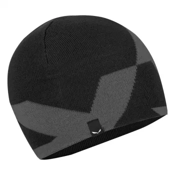 Salewa Pure Reversible berretto in lana merino - Black Out - unisex taglia unica