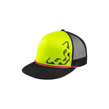 Dynafit Trucker Cap Fluo Yellow unisex trail running mesh snapback