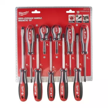 Milwaukee set di cacciaviti 10 pz. (PH/PZ/SL)