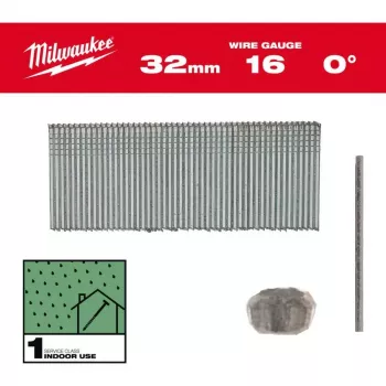 Milwaukee chiodi diritti 16 Gauge 25 mm per M18 FN16GS (confezione da 5000)