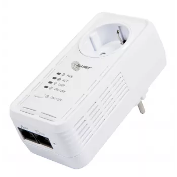ALLNET ALL3075v4 smart plug con Wi-Fi ed Ethernet, monitoraggio energia, Tipo F Schuko, 16A, 3680W