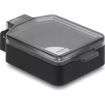 Delock coperchio di protezione per modulo D-Type nero/trasparente – copertura antipolvere automatica con sportello a molla