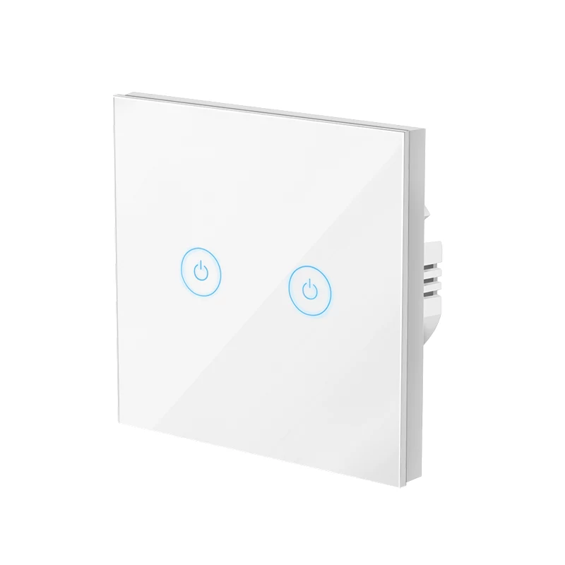 LogiLink Interruttore luce smart WiFi EU, 2 vie, compatibile Tuya, bianco