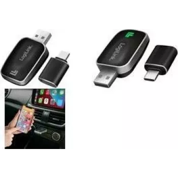 LogiLink BT 5.0 adattatore CarPlay / Android Auto da cablato a wireless, tipo dongle
