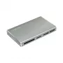 LogiLink USB 3.2 Gen1 lettore di schede 5-in-1, corpo in metallo, argento